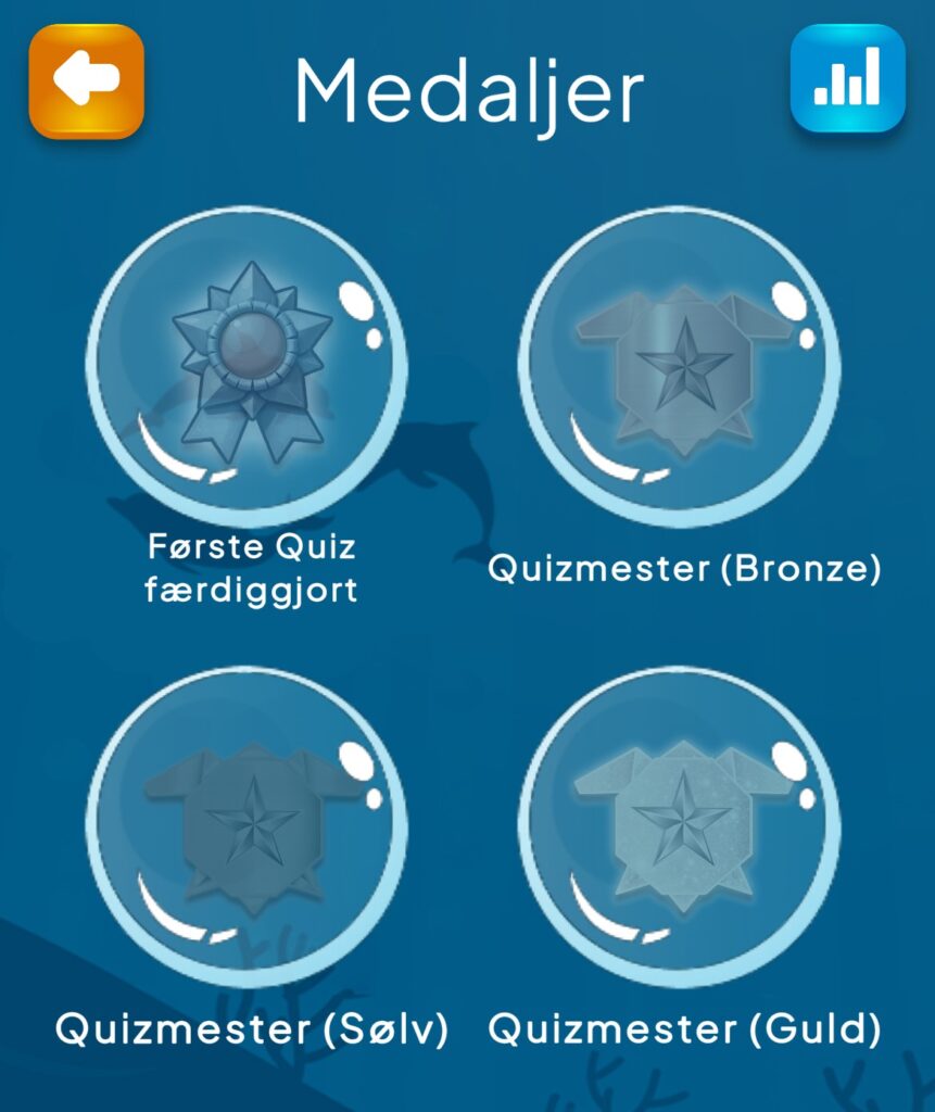 Medaljer i AR appen