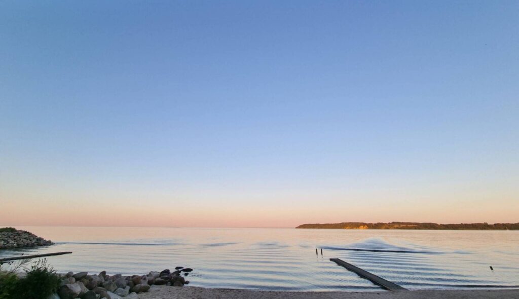 solnedgang ved Fredericia kajakklub
